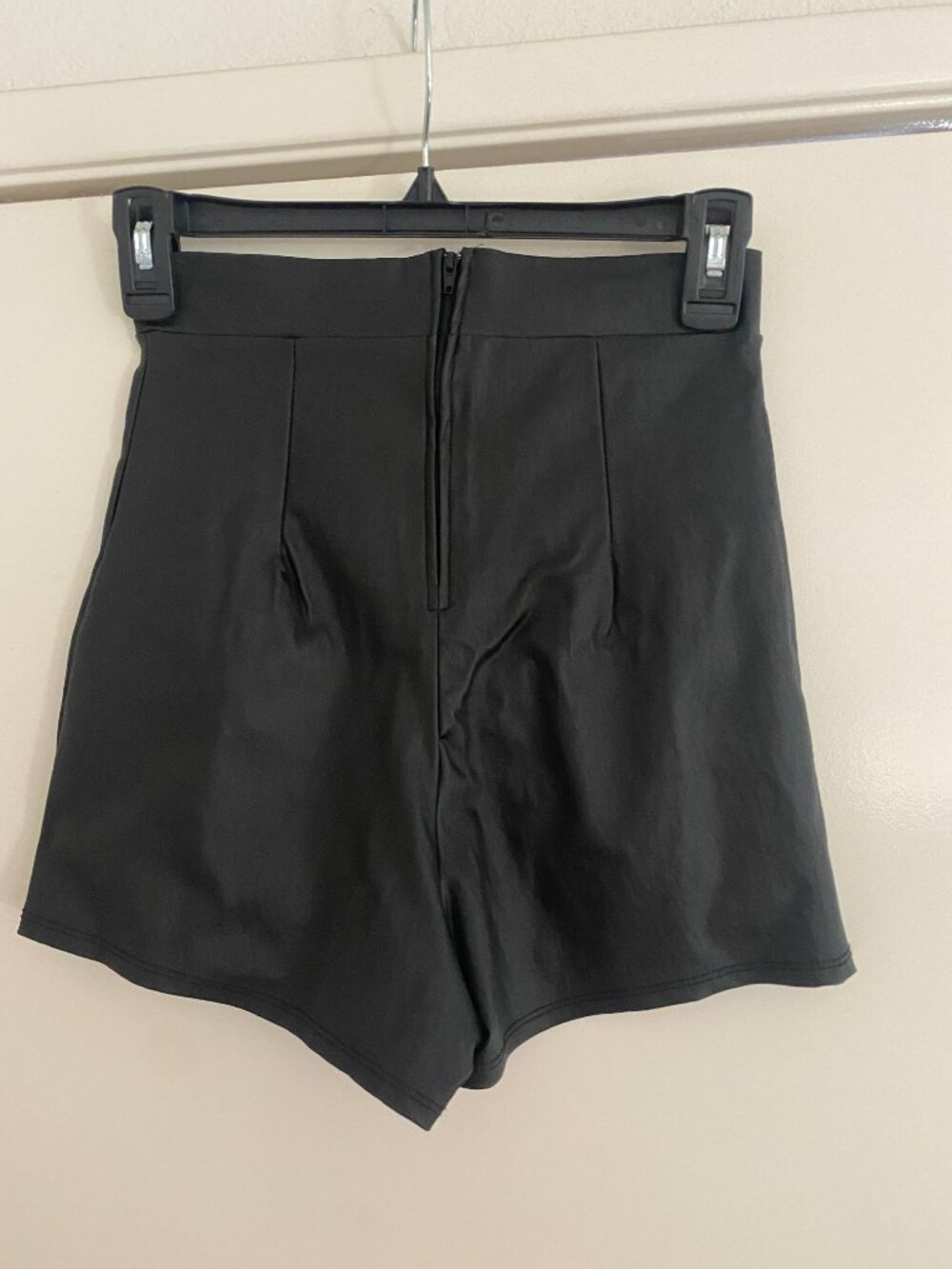 Windsor black pleather shorts